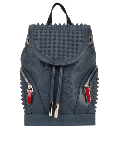 Mini Explorafunk Backpack, &pound;650, Handbags, Blue, Leather, Front view